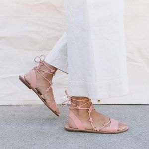 Loeffler Randall Heart Ankle Wrap Sandal 8.5